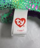 Ty Beanie Boos (Plastic Key Clip) - Cinder the Green Dragon, Glitter Eyes
