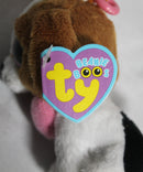 Ty Beanie Boos (Plastic Key Clip) - Cookie the Valentine's Day Dog, Solid Eyes