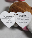 Ty Beanie Boos (Plastic Key Clip) - Cookie the Valentine's Day Dog, Solid Eyes