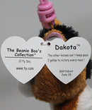 Ty Beanie Boos (Plastic Key Clip) - Dakota the Clydesdale Horse, Solid Eyes