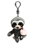 Ty Beanie Boos (Plastic Key Clip) - Dangler the Sloth, Glitter Eyes