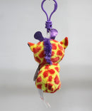 Ty Beanie Boos (Plastic Key Clip) - Darci the Orange Giraffe, Glitter Eyes, Justice Exclusive
