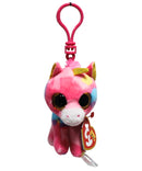 Ty Beanie Boos (Plastic Key Clip) - Fantasia the Unicorn, Glitter Eyes