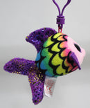 Ty Beanie Boos (Plastic Key Clip) - Flippy the Rainbow Fish, Glitter Eyes