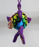 Ty Beanie Boos (Plastic Key Clip) - Flippy the Rainbow Fish, Glitter Eyes