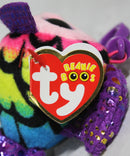 Ty Beanie Boos (Plastic Key Clip) - Flippy the Rainbow Fish, Glitter Eyes