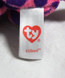 Ty Beanie Boos (Plastic Key Clip) - Gilbert the Pink & Purple Giraffe, Glitter Eyes