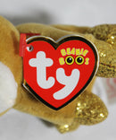 Ty Beanie Boos (Plastic Key Clip) - Glitzy the Reindeer, Glitter Eyes