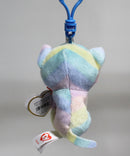 Ty Beanie Boos (Plastic Key Clip) - Heather the Pastel Unicorn Cat, Glitter Eyes