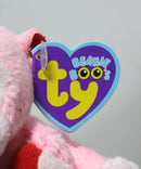 Ty Beanie Boos (Plastic Key Clip) - Julep the Pink Valentine's Monkey, Solid Eyes