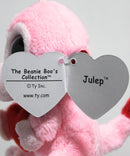 Ty Beanie Boos (Plastic Key Clip) - Julep the Pink Valentine's Monkey, Solid Eyes