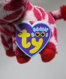 Ty Beanie Boos (Plastic Key Clip) - Junglelove the Pink Giraffe, Solid Eyes