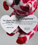 Ty Beanie Boos (Plastic Key Clip) - Junglelove the Pink Giraffe, Solid Eyes
