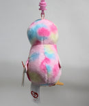 Ty Beanie Boos (Plastic Key Clip) - Kiwi the Pink Tie-Dye Kiwi Bird, Glitter Eyes