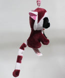 Ty Beanie Boos (Plastic Key Clip) - LeeAnn the Burgundy Lemur, Glitter Eyes