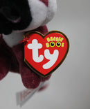 Ty Beanie Boos (Plastic Key Clip) - LeeAnn the Burgundy Lemur, Glitter Eyes