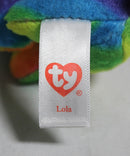 Ty Beanie Boos (Plastic Key Clip) - Lola the Rainbow Dog, Glitter Eyes, Claire's Exclusive