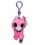 Ty Beanie Boos (Plastic Key Clip) - Magic the Pink Unicorn, Glitter Eyes