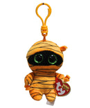 Ty Beanie Boos (Plastic Key Clip) - Mask the Orange Mummy, Glitter Eyes