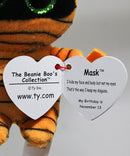 Ty Beanie Boos (Plastic Key Clip) - Mask the Orange Mummy, Glitter Eyes