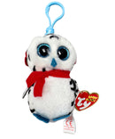 Ty Beanie Boos - Nester(clip) the Owl, Glitter Eyes, Christmas holidays, Winter, Clip size