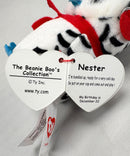 Ty Beanie Boos - Nester(clip) the Owl, Glitter Eyes, Christmas holidays, Winter, Clip size