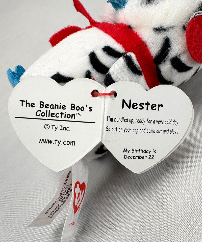 Ty Beanie Boos - Nester(clip) the Owl, Glitter Eyes, Christmas holidays, Winter, Clip size
