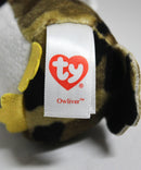 Ty Beanie Boos (Plastic Key Clip) - Owliver the Camo Owl, Glitter Eyes