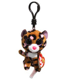 Ty Beanie Boos (Plastic Key Clip) - Patches the Leopard, Glitter Eyes