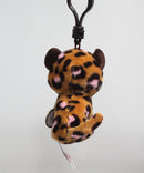 Ty Beanie Boos (Plastic Key Clip) - Patches the Leopard, Glitter Eyes