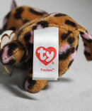 Ty Beanie Boos (Plastic Key Clip) - Patches the Leopard, Glitter Eyes