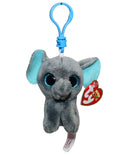 Ty Beanie Boos (Plastic Key Clip) - Peanut the Elephant, Glitter Eyes