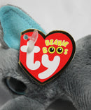 Ty Beanie Boos (Plastic Key Clip) - Peanut the Elephant, Glitter Eyes