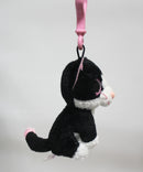 Ty Beanie Boos (Plastic Key Clip) - Pepper the Tuxedo Cat, Solid Eyes
