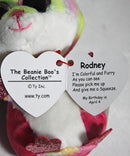Ty Beanie Boos (Plastic Key Clip) - Rodney the Hamster, Glitter Eyes