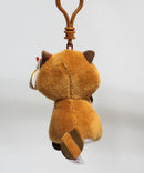 Ty Beanie Boos (Plastic Key Clip) - Rusty the Raccoon, Glitter Eyes