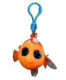 Ty Beanie Boos (Plastic Key Clip) - Sami the Goldfish, Glitter Eyes