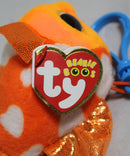 Ty Beanie Boos (Plastic Key Clip) - Sami the Goldfish, Glitter Eyes