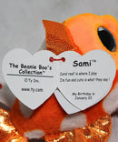 Ty Beanie Boos (Plastic Key Clip) - Sami the Goldfish, Glitter Eyes