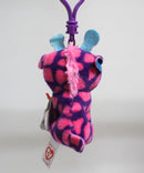 Ty Beanie Boos (Plastic Key Clip) - Sky High the Pink & Purple Giraffe, Glitter Eyes, EU Version