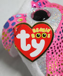 Ty Beanie Boos (Plastic Key Clip) - Sparkles the Pink Dolphin, Glitter Eyes