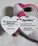 Ty Beanie Boos (Plastic Key Clip) - Sparkles the Pink Dolphin, Glitter Eyes