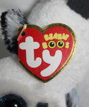 Ty Beanie Boos (Plastic Key Clip) - Spells the Snowy Owl, Glitter Eyes