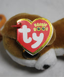 Ty Beanie Boos (Plastic Key Clip) - Tala the Brown & White Dog, Glitter Eyes