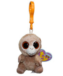 Ty Beanie Boos (Plastic Key Clip) - Tangerine the Orangutan, Solid Eyes