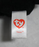 Ty Beanie Boos (Plastic Key Clip) - Tracey the Black & White Dog, Glitter Eyes