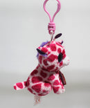 Ty Beanie Boos (Plastic Key Clip) - Twigs the Pink Giraffe, Glitter Eyes