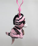 Ty Beanie Boos (Plastic Key Clip) - Zoey the Zebra, Glitter Eyes