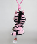 Ty Beanie Boos (Plastic Key Clip) - Zoey the Zebra, Glitter Eyes