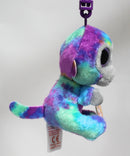 Ty Beanie Boos (Plastic Key Clip) - Zuri the Tie-Dye Monkey, Glitter Eyes